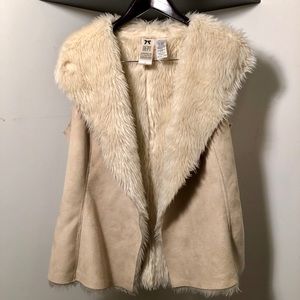 Fur shearling vest
